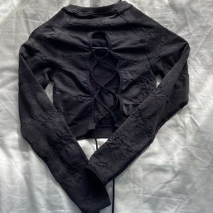 Gym shark extra small long sleeve, backless